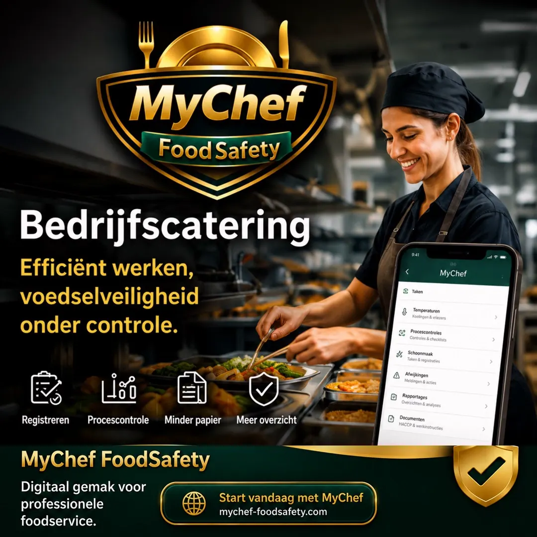 Segmentkaart bedrijfscatering voor MyChef FoodSafety