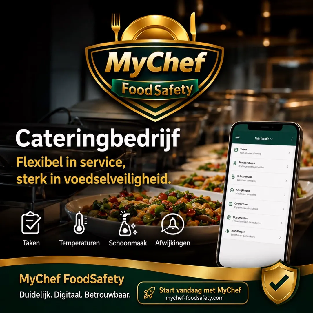 Segmentkaart cateringbedrijf voor MyChef FoodSafety