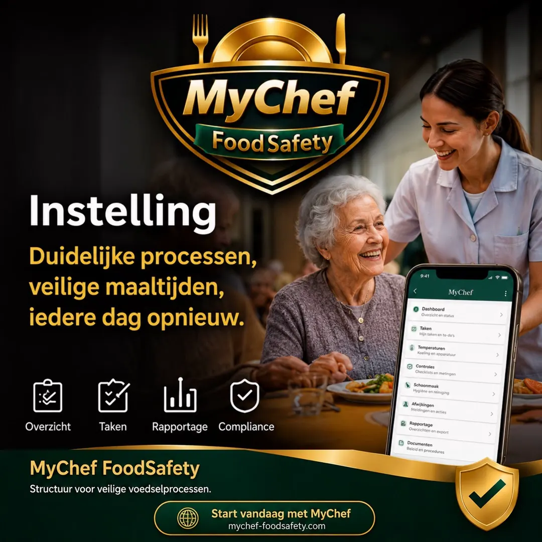 Segmentkaart instelling voor MyChef FoodSafety