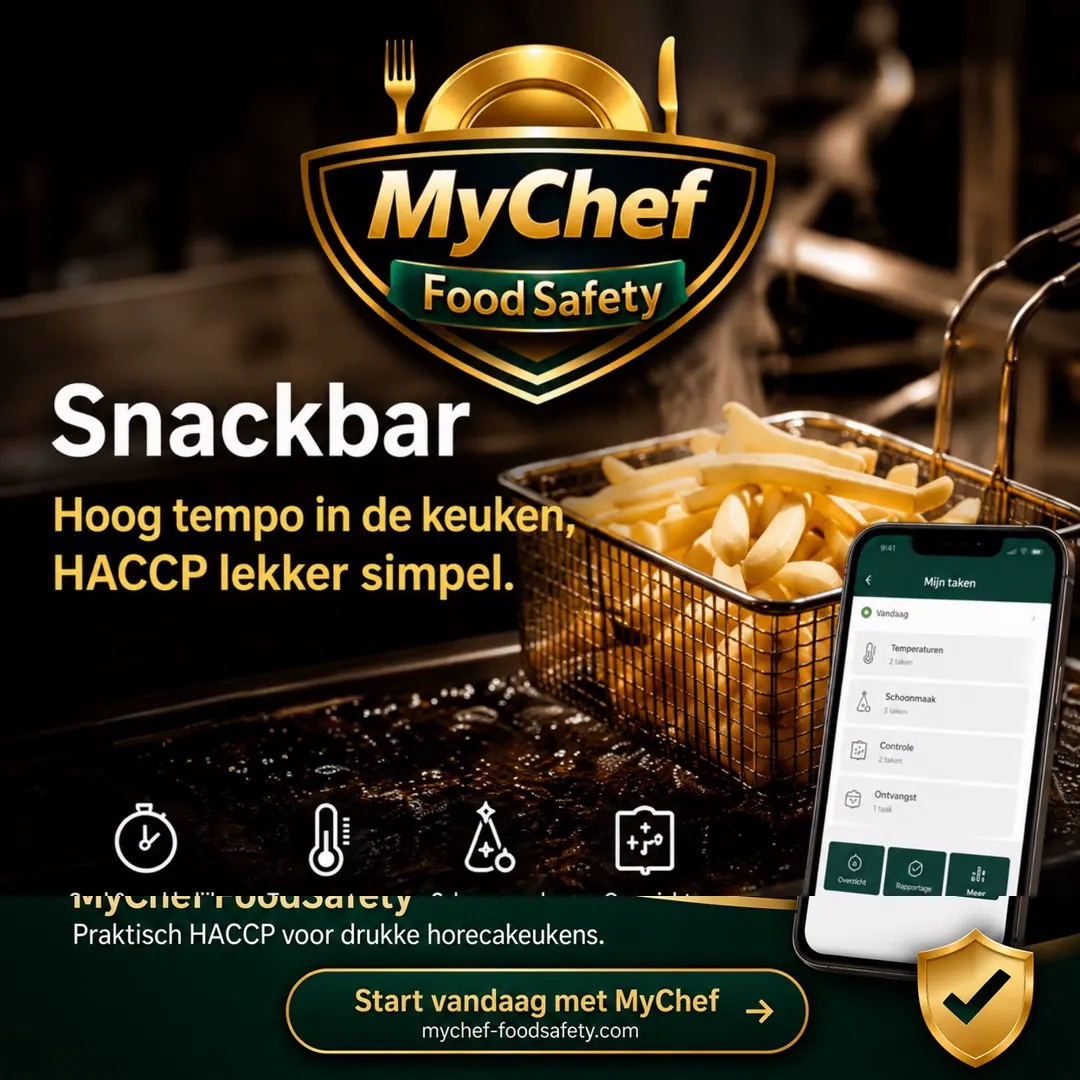 Segmentkaart snackbar voor MyChef FoodSafety