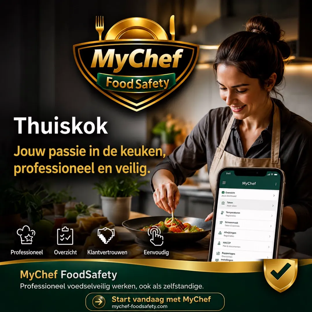 Segmentkaart thuiskok voor MyChef FoodSafety
