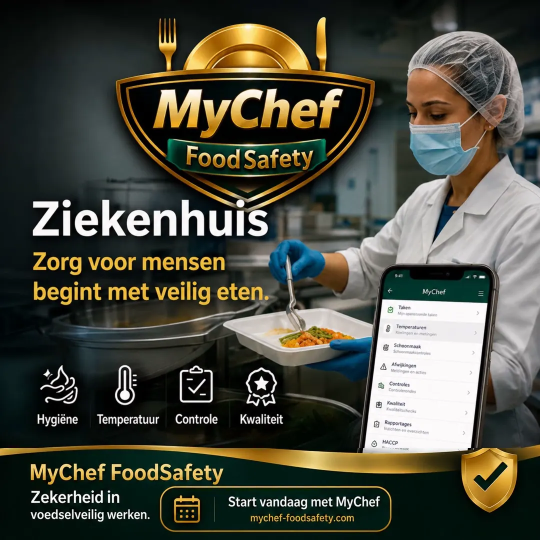 Segmentkaart ziekenhuis voor MyChef FoodSafety